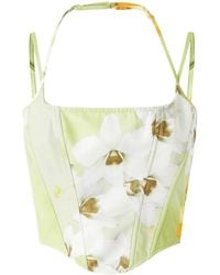 Pinko - Haut-Corset À Fleurs - Lyst