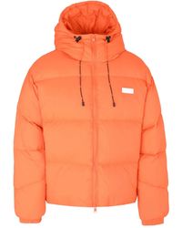 MSGM - Logo-Plaque Puffer Jacket - Lyst