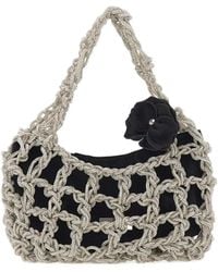Twentyfourhaitch - Borsa Tote Con Strass Piccola - Lyst