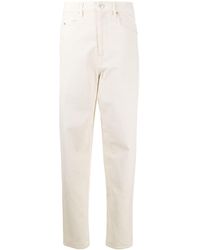 Étoile Isabel Marant Vaqueros rectos de talle alto - Neutro