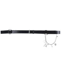 Ann Demeulemeester - Charis Charm-Embellished Leather Belt - Lyst