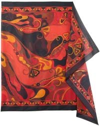 PUCCI - Orchidee-Print Cotton Sarong - Lyst