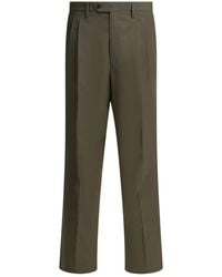 Prada - Wide-Leg Wool Pants - Lyst