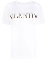 Valentino Garavani - Logo-print Cotton T-shirt - Lyst