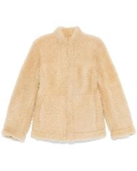 TOTEME - Cinched Shearling Jacket - Lyst