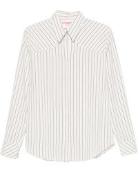Iceberg - Vertical-Stripe Long-Sleeve Shirt - Lyst