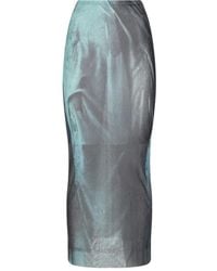 Jean Paul Gaultier - Langer Rock mit Wasser-Print - Lyst