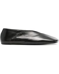 Jil Sander - Leather Ballet Flats - Lyst