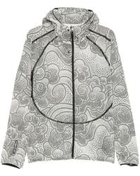Asics - Chaqueta Con Capucha Y Lunares Estampados - Lyst