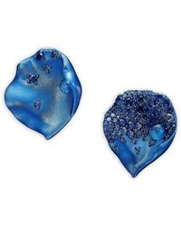 Anabela Chan - 14K And Rhodium Vermeil Petal Sapphire And Topaz Earrings - Lyst