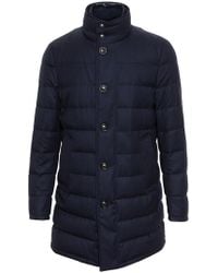 moncler vallier wool-flannel down coat moncler vallier wool-flannel down coat