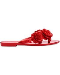 Melissa - Harmonic Springtime Floral-Embellished Flip Flops - Lyst