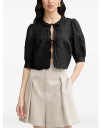 Twinset - Broderie-Anglaise Linen Shirt - Lyst