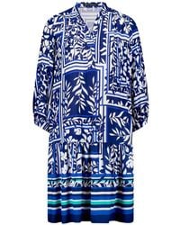 Betty Barclay - Floral-Print Ruffled Dress - Lyst