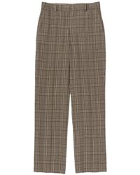 AURALEE - Checks Trousers - Lyst