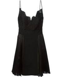 Givenchy - Vestido Camisero Con Encaje De Flores - Lyst