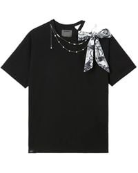 Musium Div. - Bow-Print Cut-Out T-Shirt - Lyst