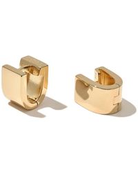 Otiumberg - Boucles D'Oreille Carrées Épaisses En Vermeil Doré 14 Ct - Lyst