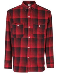 Edwin - Camisa Work De Franela A Cuadros - Lyst