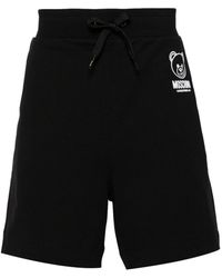 Moschino - Shorts Met Logo-applicatie - Lyst