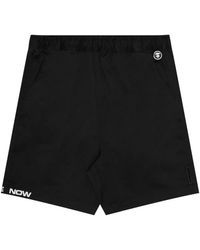 Aape By A Bathing Ape - Logo-Embroidered Elasticated-Waist Shorts - Lyst