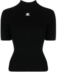 Courreges - Reedition Pullover Aus Rippstrick - Lyst