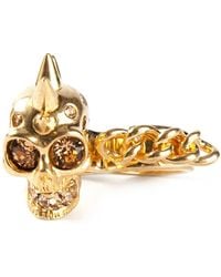McQueen - Ring Mit Totenkopf - Lyst
