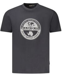 Napapijri - Graphic-Print Cotton T-Shirt - Lyst