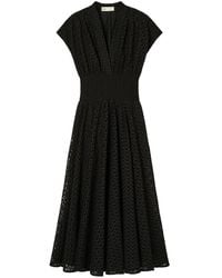 Tory Burch - Embroidered Cotton Dress - Lyst