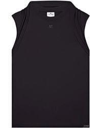 Courreges - Draped-Detail Cotton Tank Top - Lyst