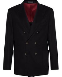 Brunello Cucinelli - Blazer Met Dubbele Rij Knopen - Lyst