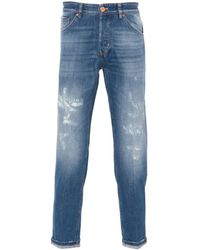 PT Torino - Tapered-Jeans im Distressed-Look - Lyst