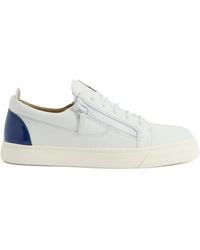 Giuseppe Zanotti - Frankie Zip-Detail Leather Trainers - Lyst
