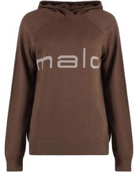 Malo - Logo-Print Hoodie - Lyst