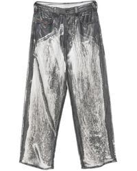 DIESEL - 1997 D-Enim-M Logo-Patch Trousers - Lyst