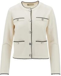 Tory Burch - Cardigan Boutonné Kendra À Bords Festonnés - Lyst