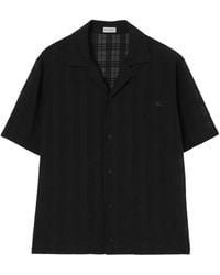 Burberry - Relaxed Fit Check Cotton Voile Shirt - Lyst