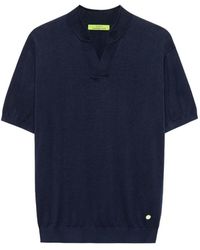 Shanghai Tang - Mandarin Contrast-Stitch Silk T-Shirt - Lyst