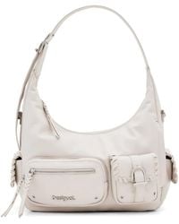 Desigual - Logo-Lettering Multi-Pocket Tote Bag - Lyst