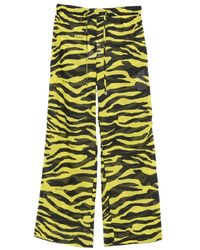 The Attico - Zebra-Print Drawstring Trousers - Lyst