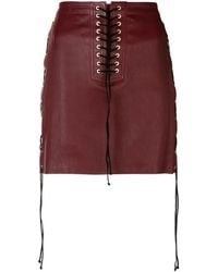 Unravel Project - Lace-up Detail Skirt - Lyst