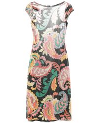Etro - Vestido midi con estampado de cachemira - Lyst