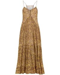 Isabel Marant - Sabba Floral-Print Tiered Dress - Lyst