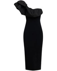 Essentiel Antwerp - Klack Ruffled Asymmetric Slim-Fit Midi Dress - Lyst