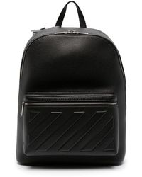 Off-White c/o Virgil Abloh - Diag Leather Backpack - Lyst