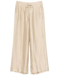 Luisa Cerano - Drawstring Palazzo Pants - Lyst
