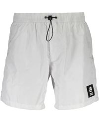 KARL LAGERFELD - Logo-Patch Drawstring Swim Shorts - Lyst