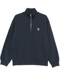 Maison Kitsuné - Half-Zip Fox-Head Sweatshirt - Lyst