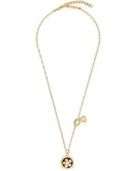Ferragamo - Crystal-Embellished Flower Necklace - Lyst