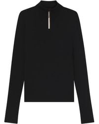 BOSS - Maglione A Collo Alto Con Mezza Zip - Lyst